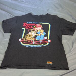 RHODE Black Unisex Demon Cat T-shirt